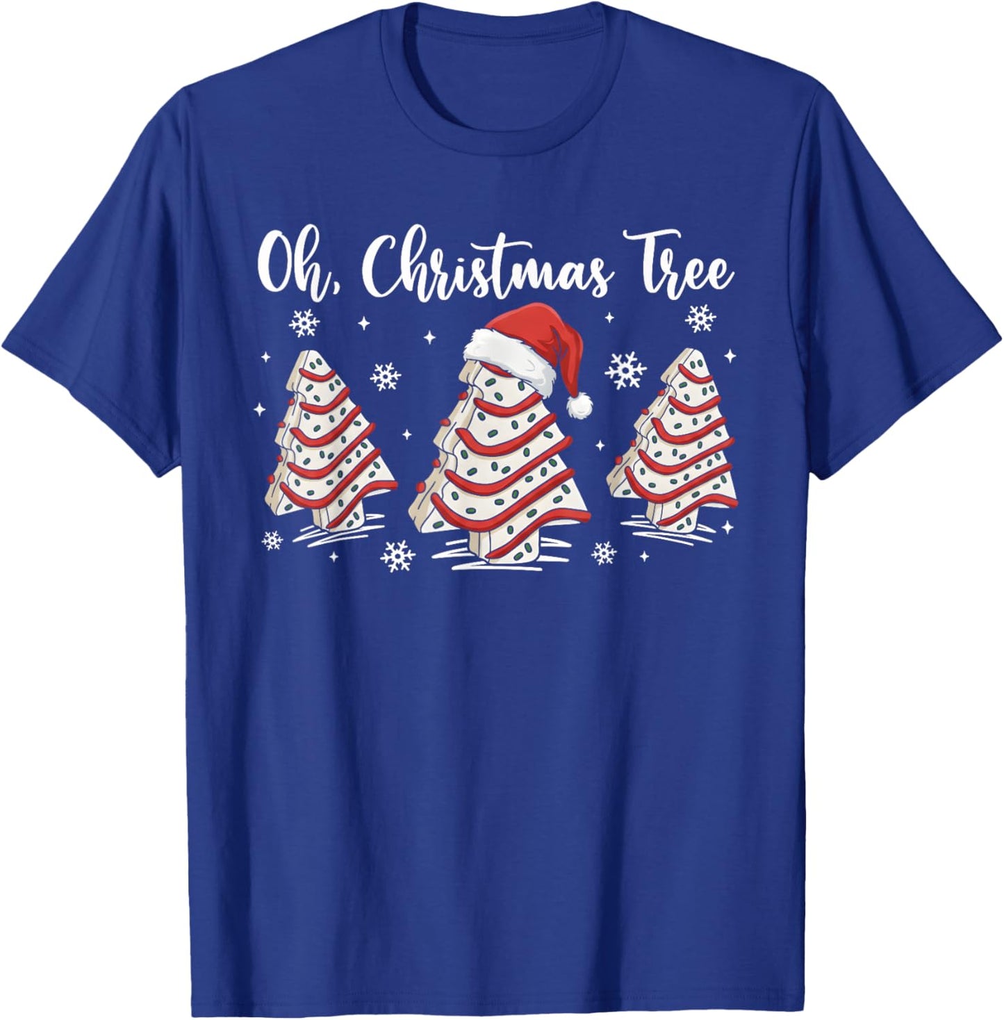 Groovy Oh Christmas Tree Cakes Debbie Becky Jen Cake Lovers T-Shirt - T-Shirt | Royal