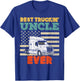 American Flag Best Truckin Uncle Truck Driver Trucker Gift T-Shirt - T-Shirt | Royal