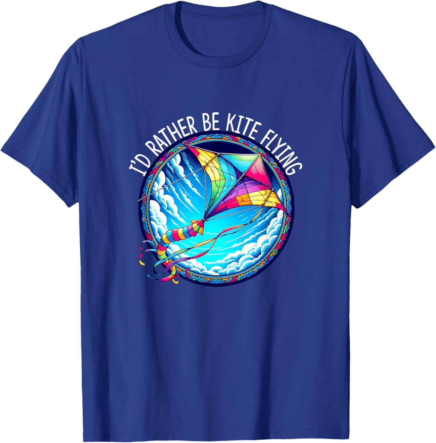 I'd Rather Be Kite Flying T-Shirt - T-Shirt | Royal