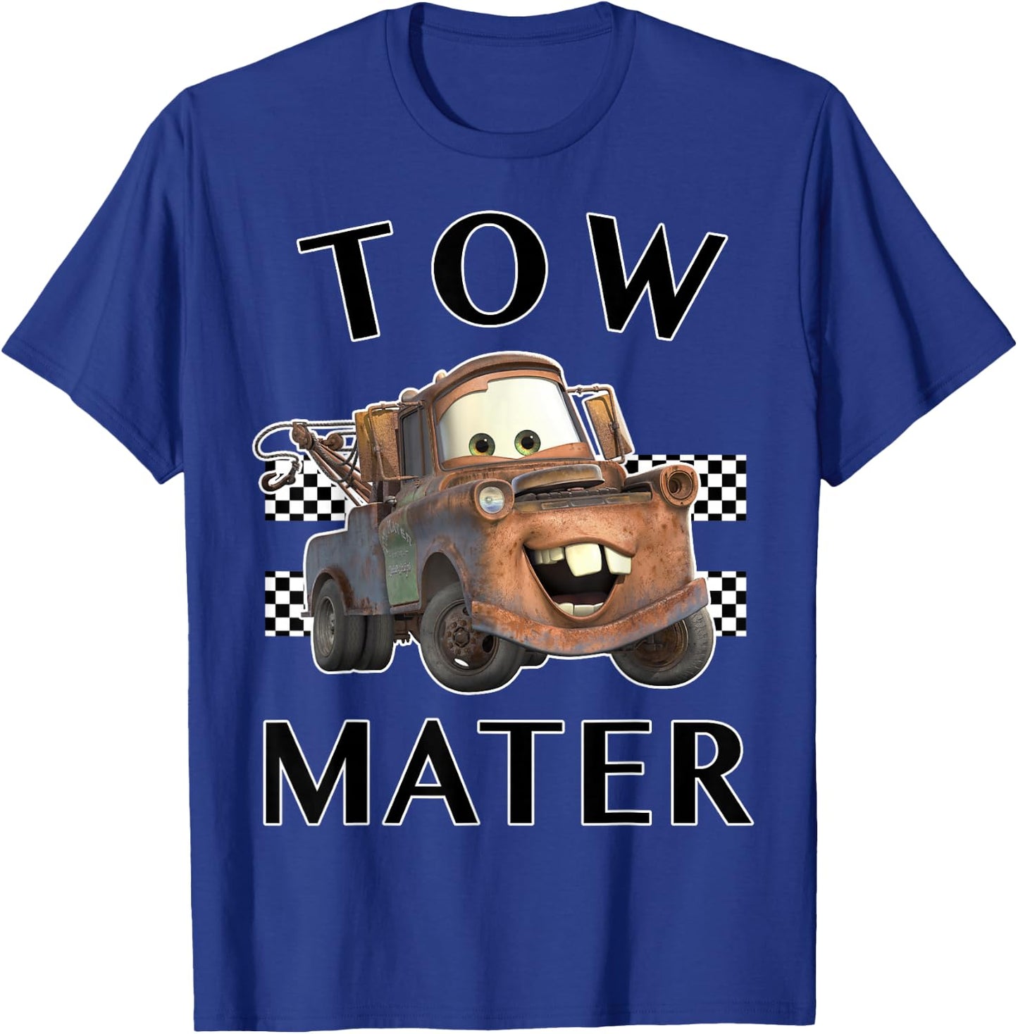 Disney Pixar Cars Tow Mater Finish Graphic T-Shirt - T-Shirt | Royal