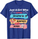 Just A Girl Who Loves Anime Ramen And Boba Tea Bubble T-Shirt - T-Shirt | Royal