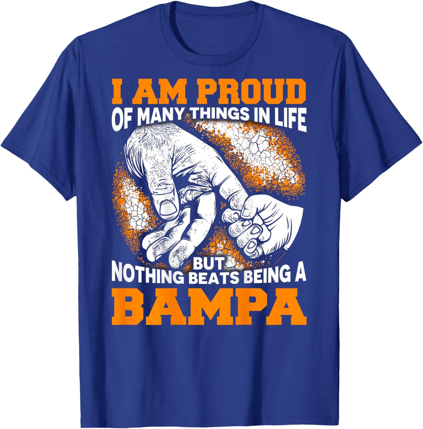 I Am Proud Being Bampa Christmas Gift Grandpa Dad T-Shirt - T-Shirt | Royal