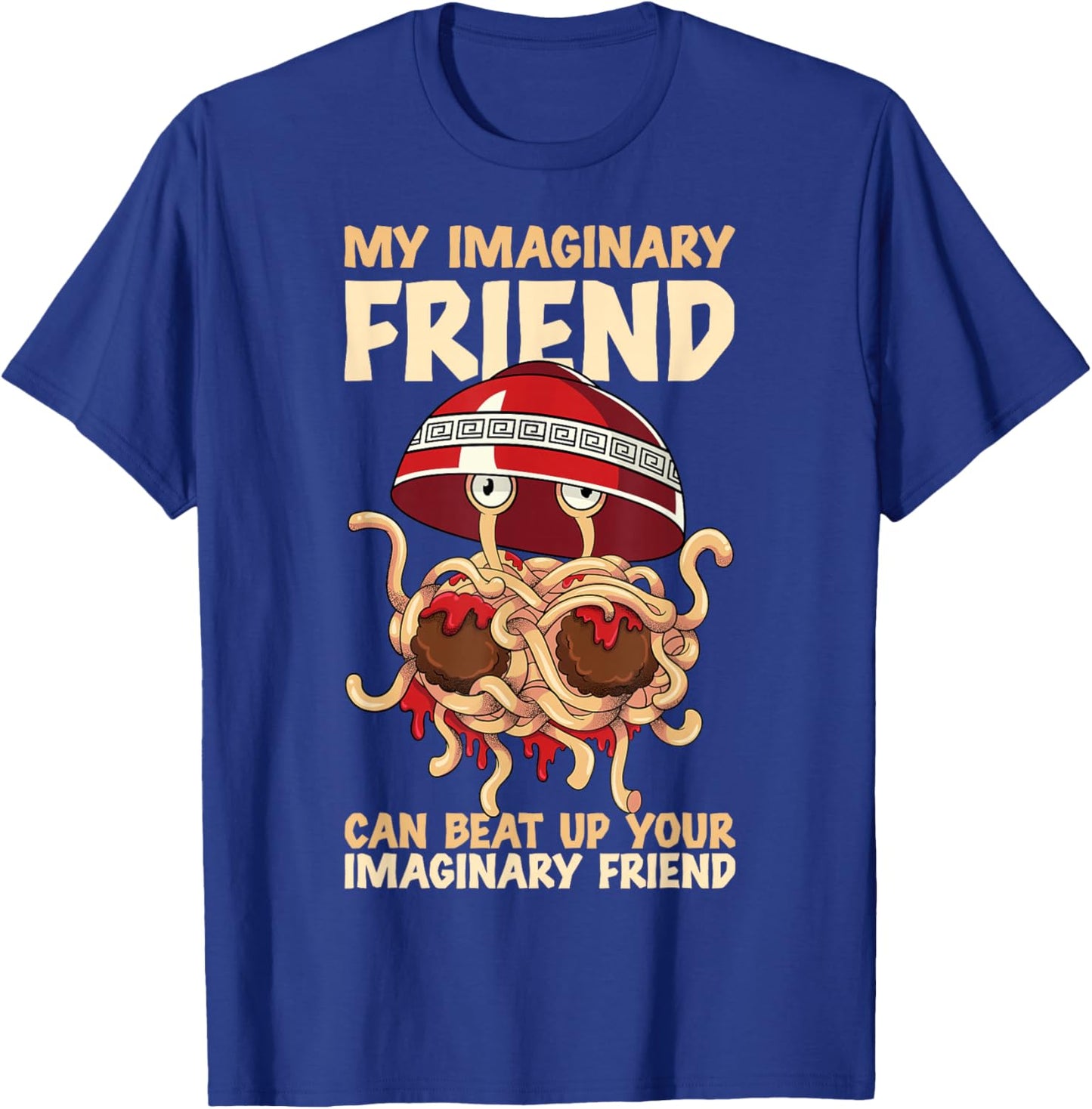 Flying Spaghetti Monster FSM Imaginary Friend T-Shirt - T-Shirt | Royal