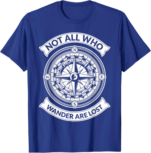 Graphic Compass Hiking - Not All Those Who Wander Are Lost