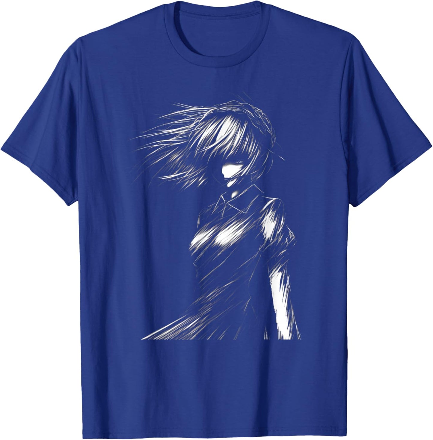 Anime and Sketching Manga Girl with a Cat Anime Lover T-Shirt - T-Shirt | Royal