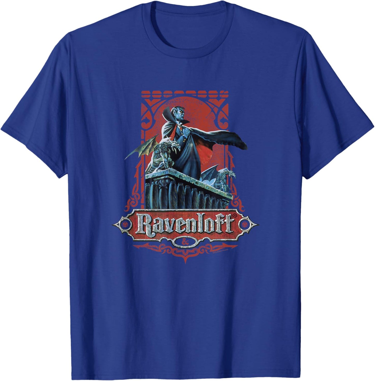 Dungeons & Dragons 50th Anniversary Ravenloft Vintage Card T-Shirt - T-Shirt | Royal