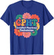 CPHT Certified Pharmacy Technician Floral Designs T-Shirt - T-Shirt | Royal