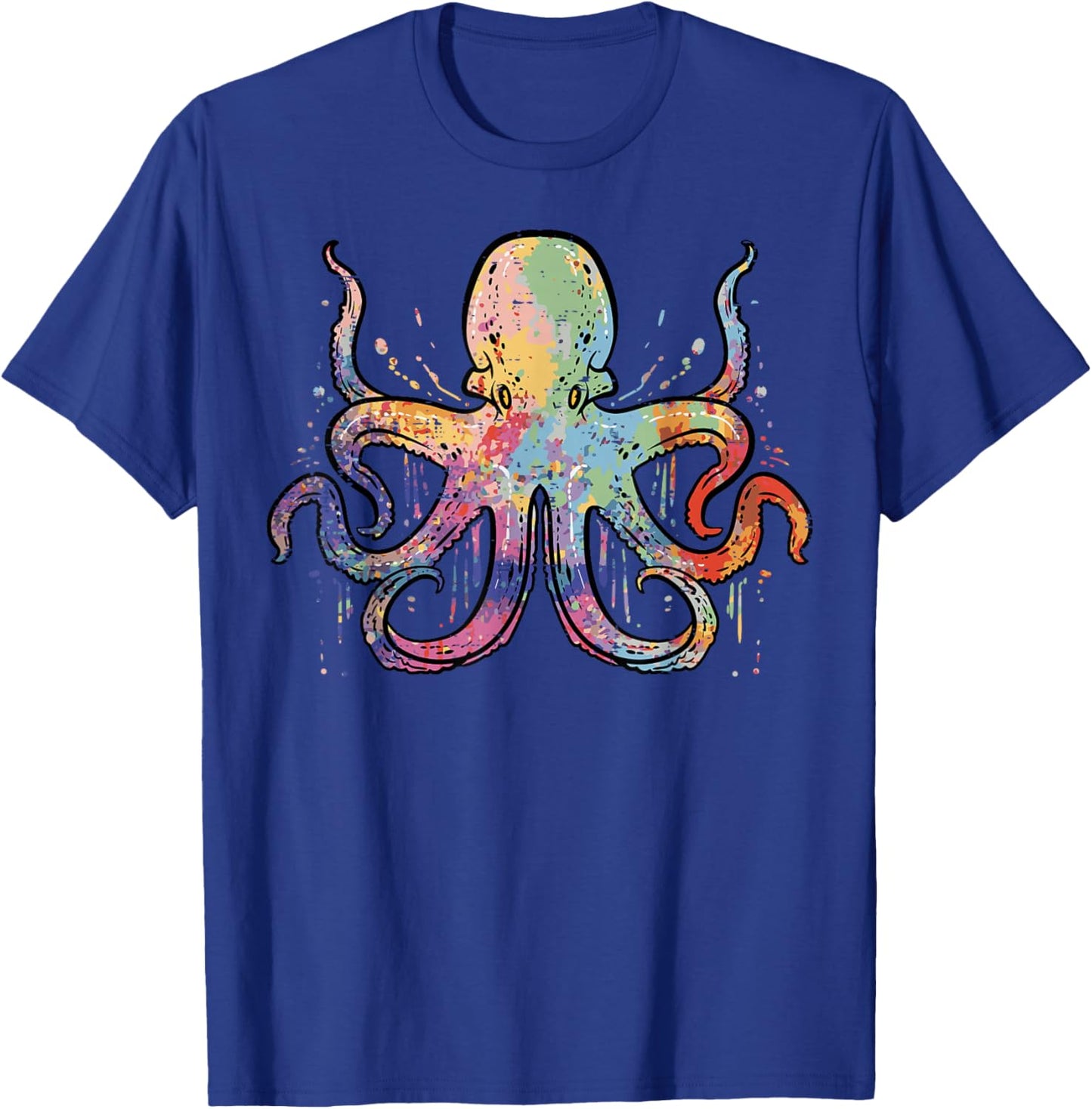 Colorful Octopus Cephalopod Animal Women Girls Kids Toddler T-Shirt - T-Shirt | Royal