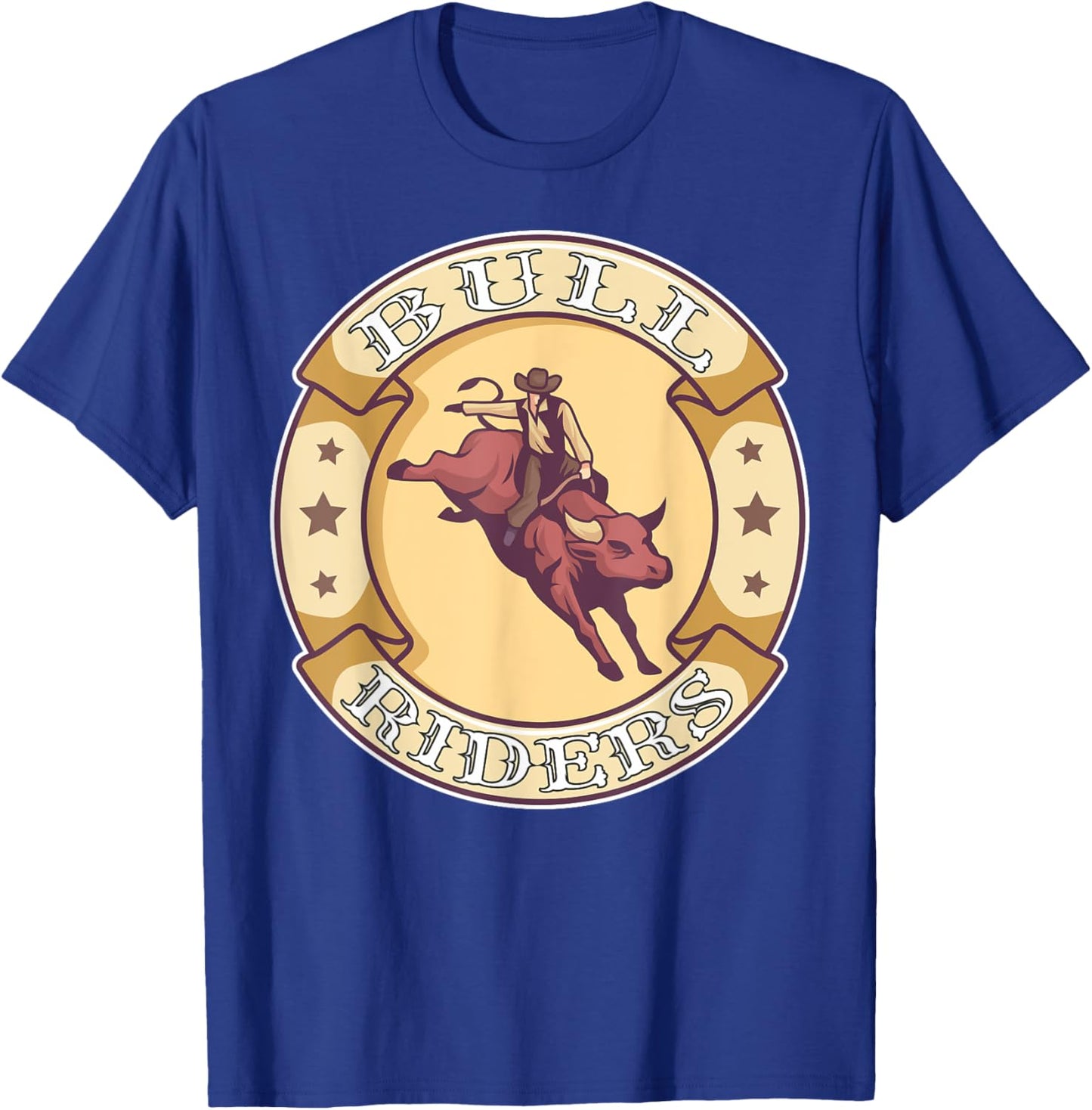 Bull Riders Cowboy Bull Riding T-Shirt - T-Shirt | Royal