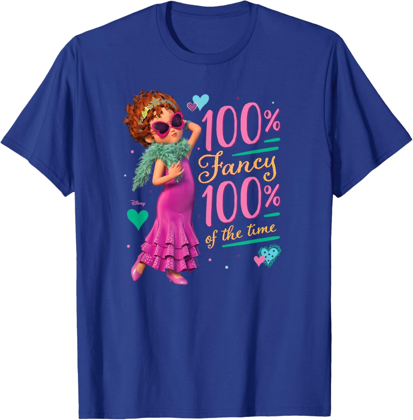 Fancy Nancy - 100% Fancy 100% of The Time T-Shirt - T-Shirt | Royal