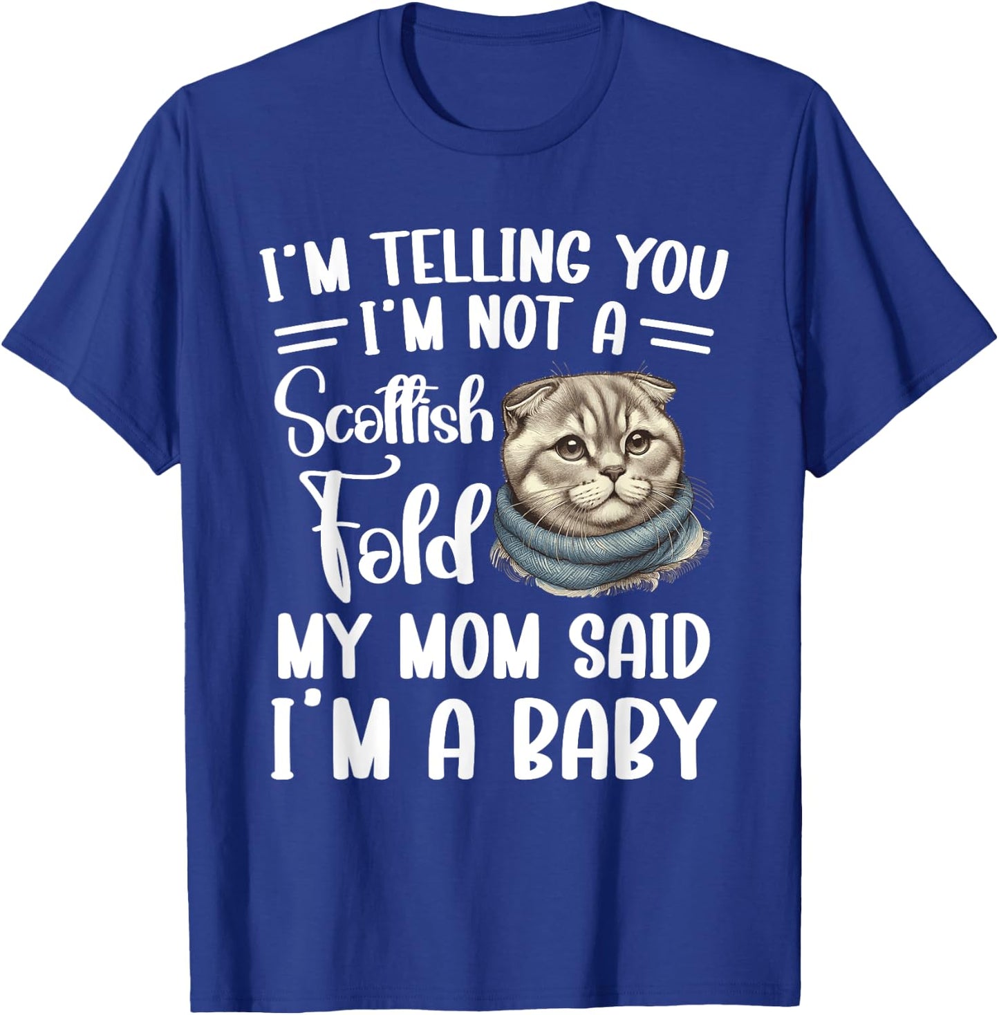 Scottish Fold Mom Costume Cat Lover Plush Scottish Folds Women T-Shirt - T-Shirt | Royal