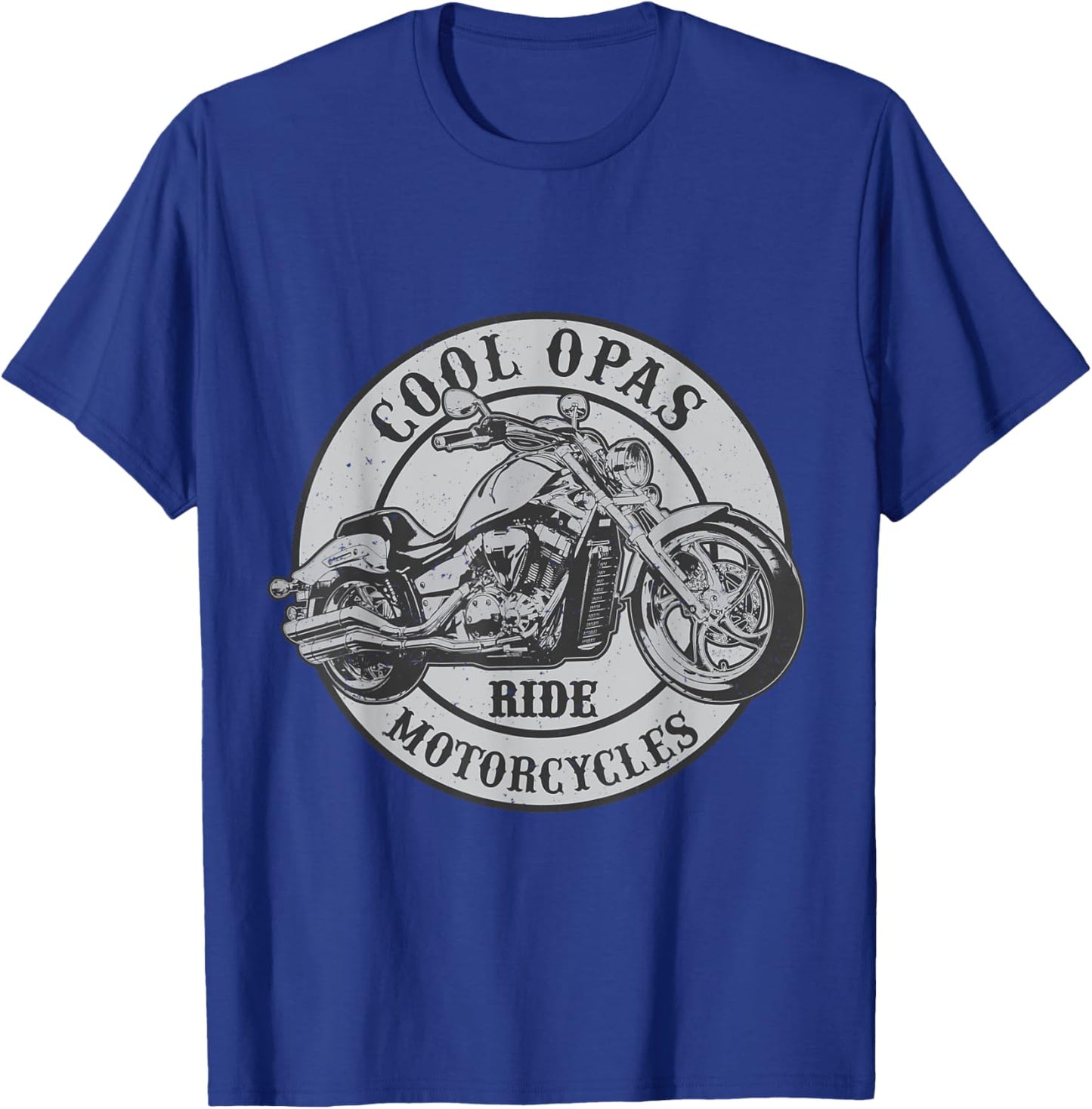Cool Opa Ride Motorcycles Novelty Rider Opas T-Shirt - T-Shirt | Royal