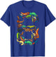 Kids 6th Birthday Reptiles Lizards Theme 6 Year Old Boys T-Shirt - T-Shirt | Royal