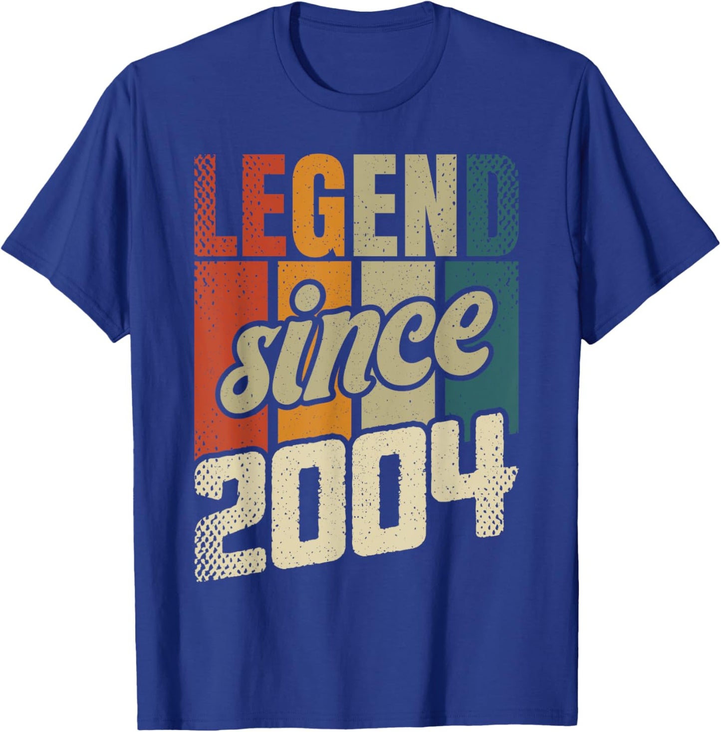 21st Birthday Man Woman 21 Years 2004 Decorative Funny Gift T-Shirt - T-Shirt | Royal