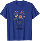 Happiness Is Being Grandma Life - Flower Art-Grandma T-Shirt - T-Shirt | Royal