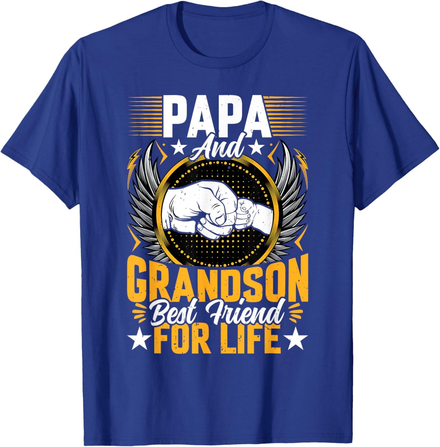 Papa and Grandson Best Friend for Life - Fathers Day Grandpa T-Shirt - T-Shirt | Royal