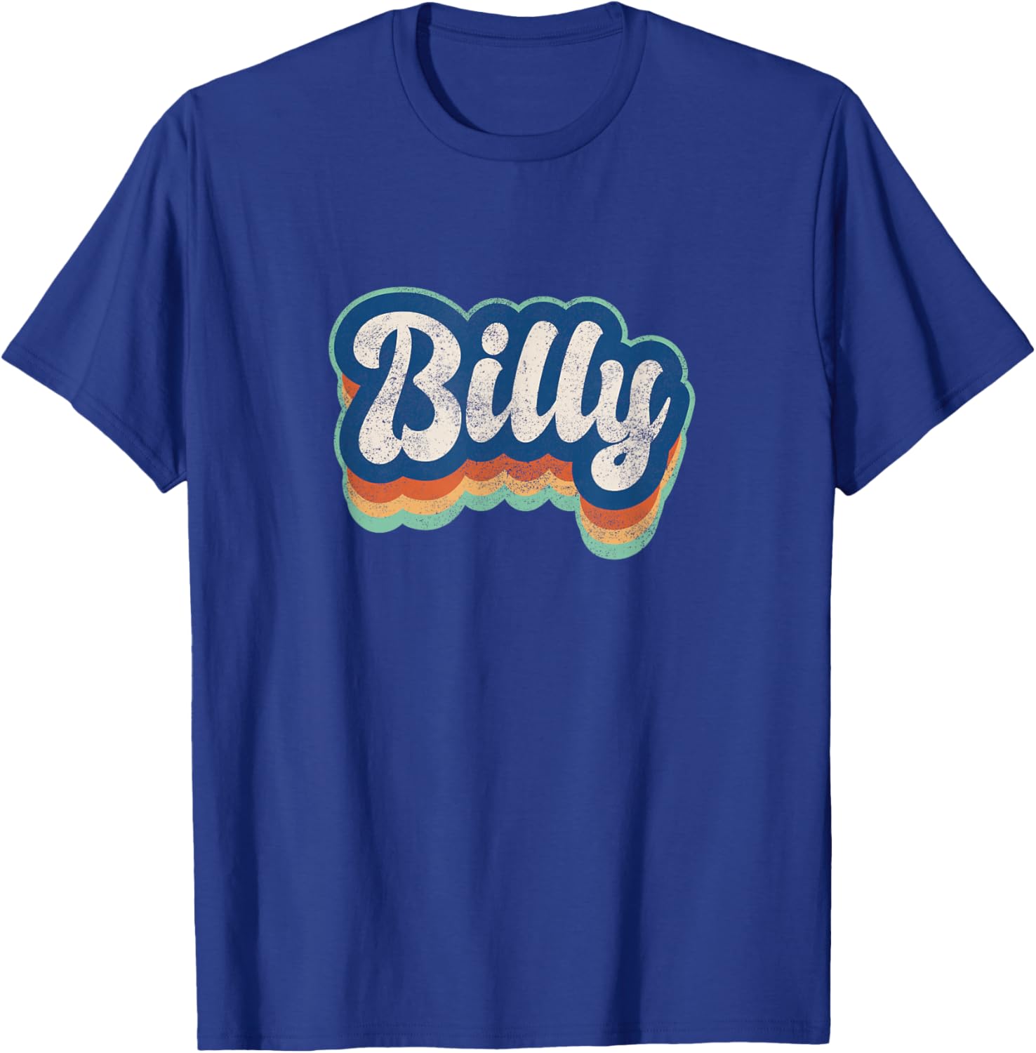 Billy First Name Boy Vintage Style 70s 80s Personalized T-Shirt - T-Shirt | Royal