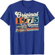 1975 Vintage Geburtstag Retro Vintage Männer Frauen Geschenk T-Shirt - T-Shirt | Royal