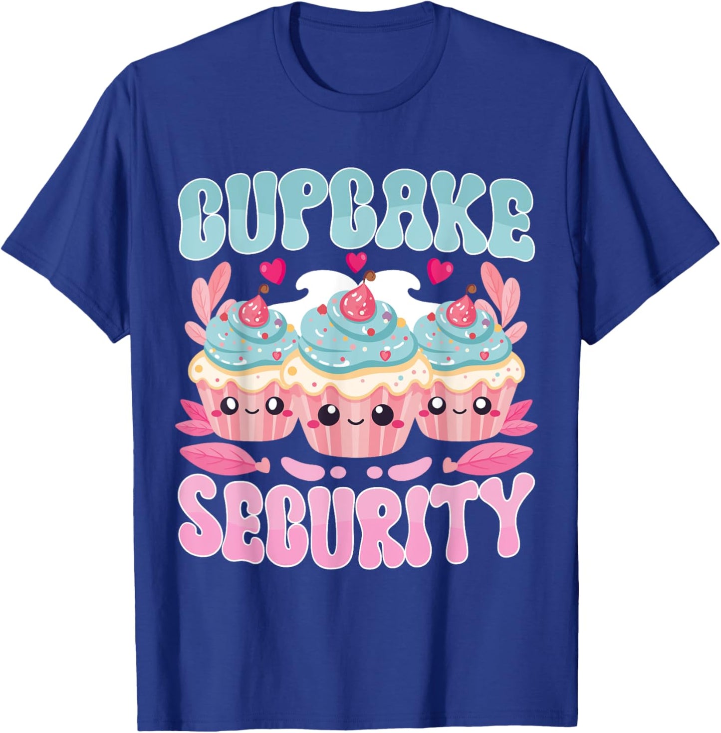 Cute Kawaii Dessert Cupcake Security Pastry Chef T-Shirt - T-Shirt | Royal
