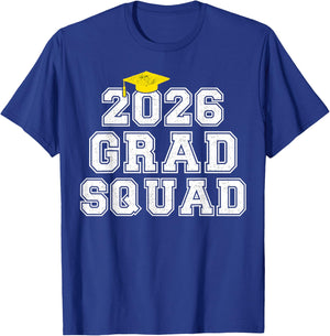 Grad Squad 2026 Graduation Senior Family Matching T-Shirt - T-Shirt | Royal