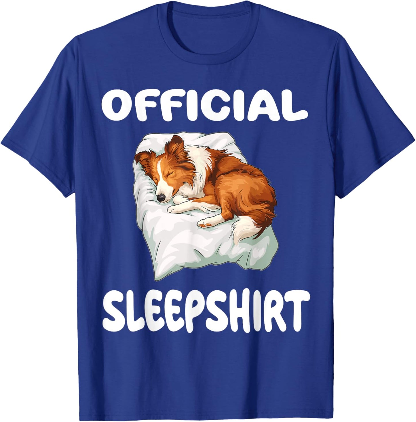 Collie Dog Official Sleepshirt Pajamas Nightgown Men Women Kids T-Shirt - T-Shirt | Royal