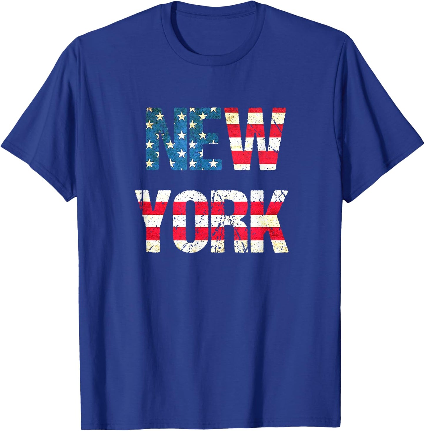 I Love New York Flag Souvenir NY T-Shirt - T-Shirt | Royal