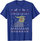 FA LA LA Ugly Christmas Cockatiel Birb Merch Parrot Pattern T-Shirt - T-Shirt | Royal