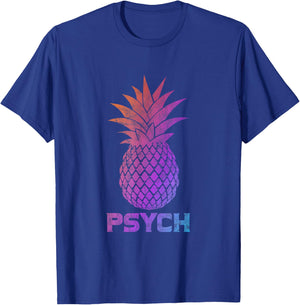 Psych Iconic Pineapple Awesome Sweet Fruit Summer Gift T-Shirt - T-Shirt | Royal