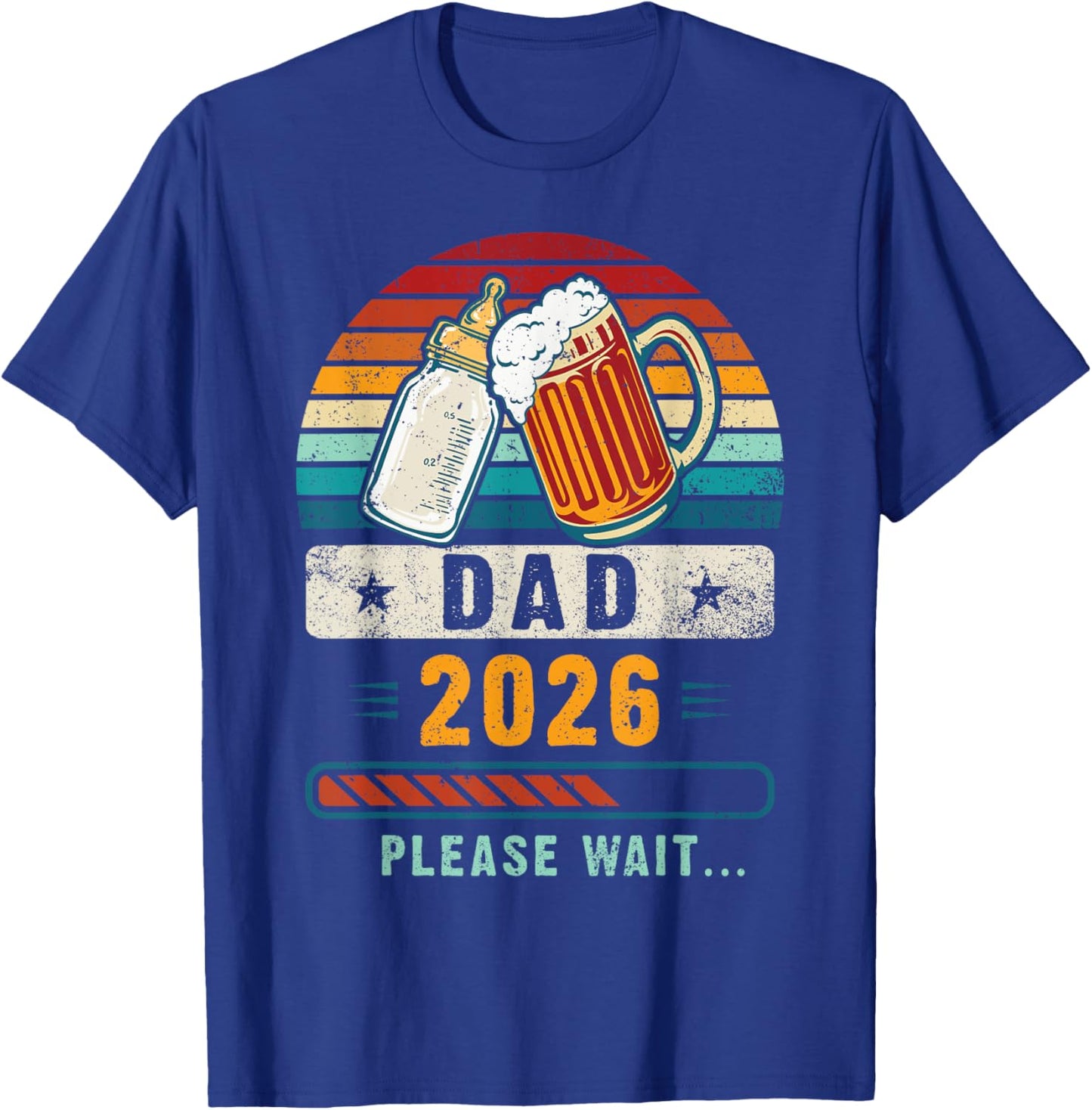 Dad 2026, Baby Announcement, Future Dad, Expecting Father T-Shirt - T-Shirt | Royal