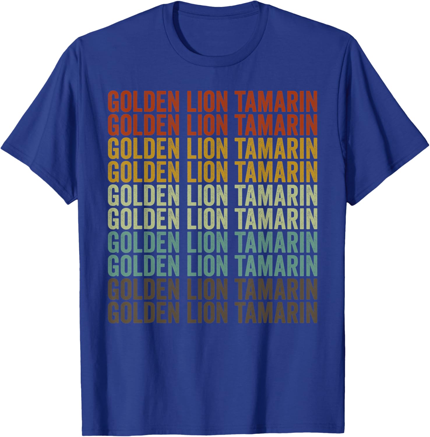 Golden Lion Tamarin Retro T-Shirt - T-Shirt | Royal
