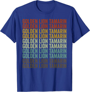Golden Lion Tamarin Retro T-Shirt - T-Shirt | Royal