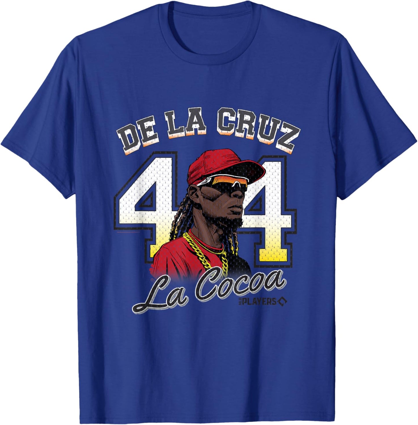 Elly De La Cruz Cincinnati MLB Players La Cocoa #44 T-Shirt - T-Shirt | Royal