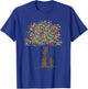 Autism Mom Tree With Puzzle Pieces Mom And Son Kid Matching T-Shirt - T-Shirt | Royal
