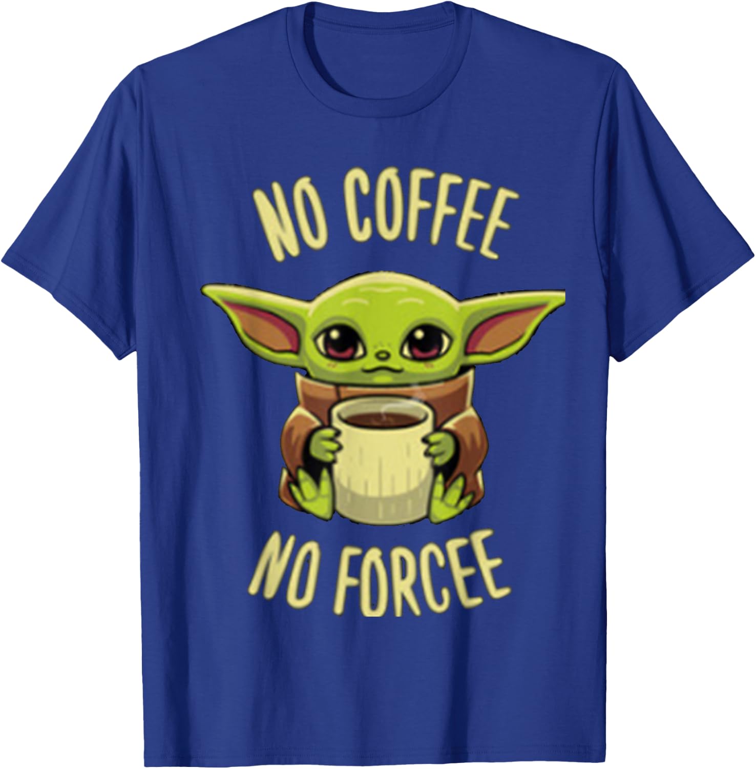 Baby yod-coffee cute , women and kid T-Shirt - T-Shirt | Royal