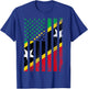 Saint Kitts and Nevis & USA T-Shirt - T-Shirt | Royal