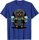 Dachshund Weightlifting Dog Funny Fitness Gym Dachshund Women Kids T-Shirt - T-Shirt | Royal