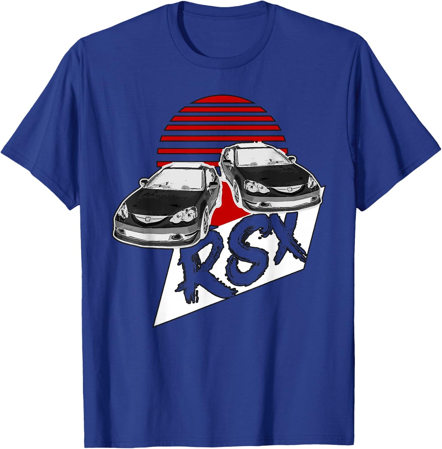 Rexy RSX DC5 4banger Sports Coupe Race Car JDM T-Shirt - T-Shirt | Royal