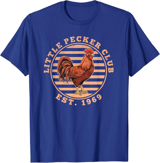 Little Pecker Club Funny Chicken T-Shirt - T-Shirt | Royal