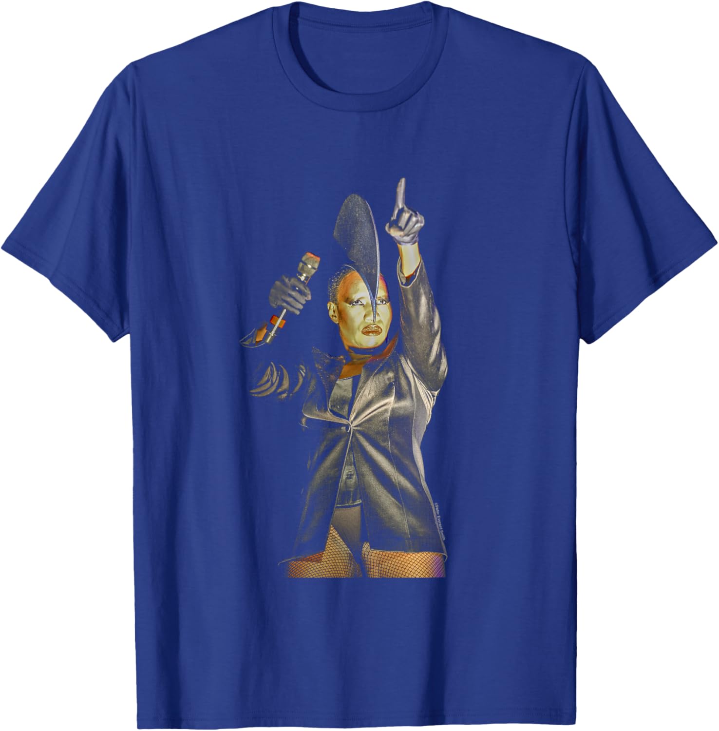 Grace Jones Performing On Stage By Everard Smith T-Shirt - T-Shirt | Royal