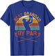 Best Grandad By Par Golfing Vintage Golf Lover Fathers Day T-Shirt - T-Shirt | Royal