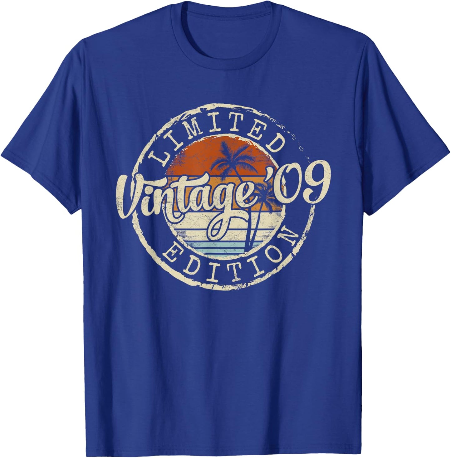 Vintage 2009 16th Birthday Gifts for Boys Girls 16 Year Old T-Shirt - T-Shirt | Royal