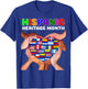 Hispanic Heritage Month All Countries Heart Hands T-Shirt - T-Shirt | Royal