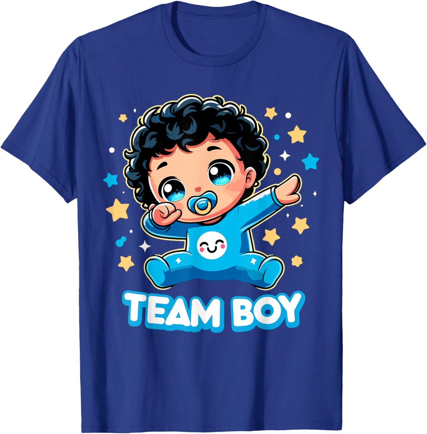 Team Boy Baby Gender Reveal Party Announcement T-Shirt - T-Shirt | Royal