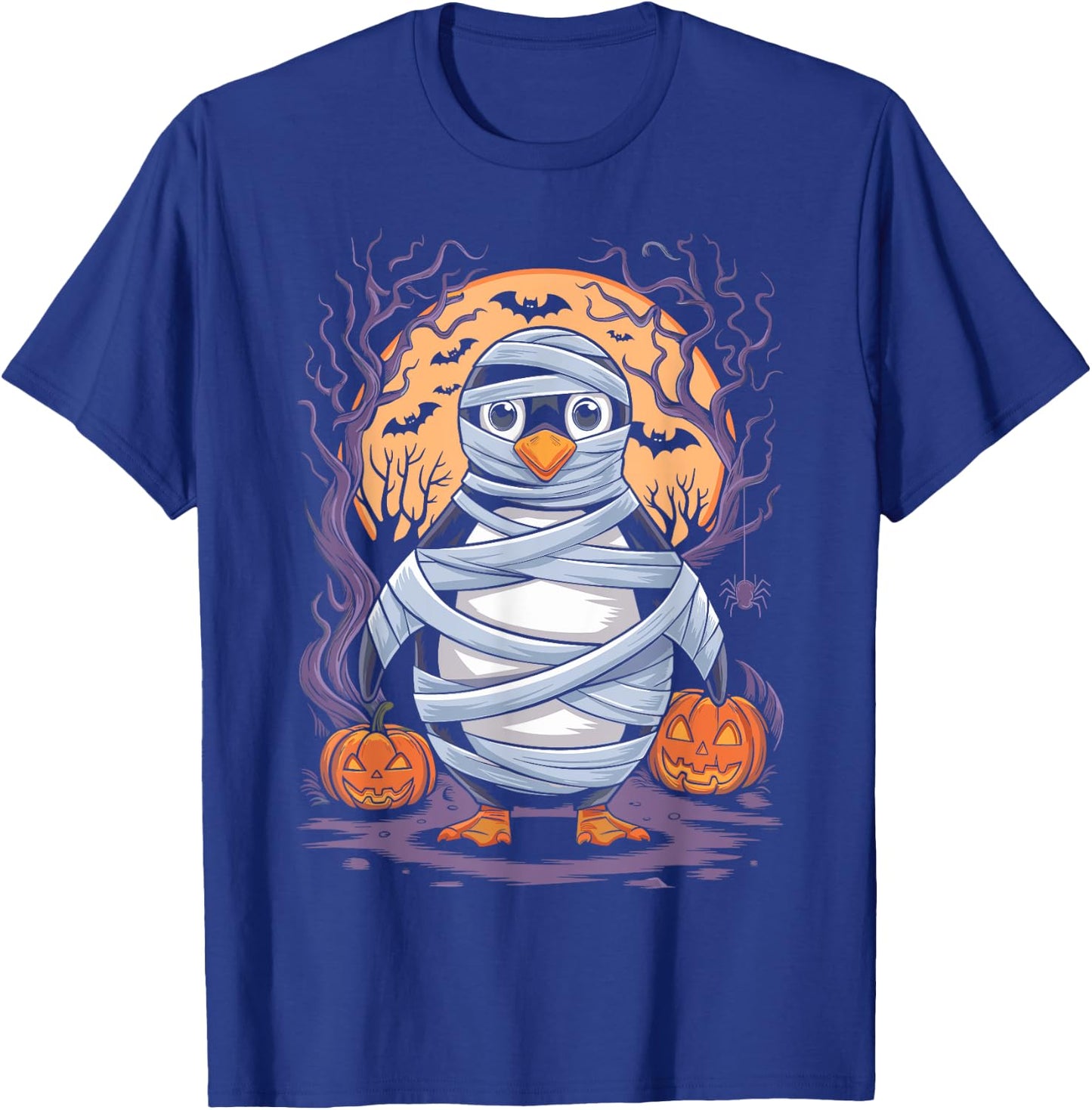 Funny Mummy Penguin Lovers Spooky Halloween Costume T-Shirt - T-Shirt | Royal
