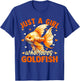 Floral Goldfish Just A Girl Who Loves Goldfish T-Shirt - T-Shirt | Royal