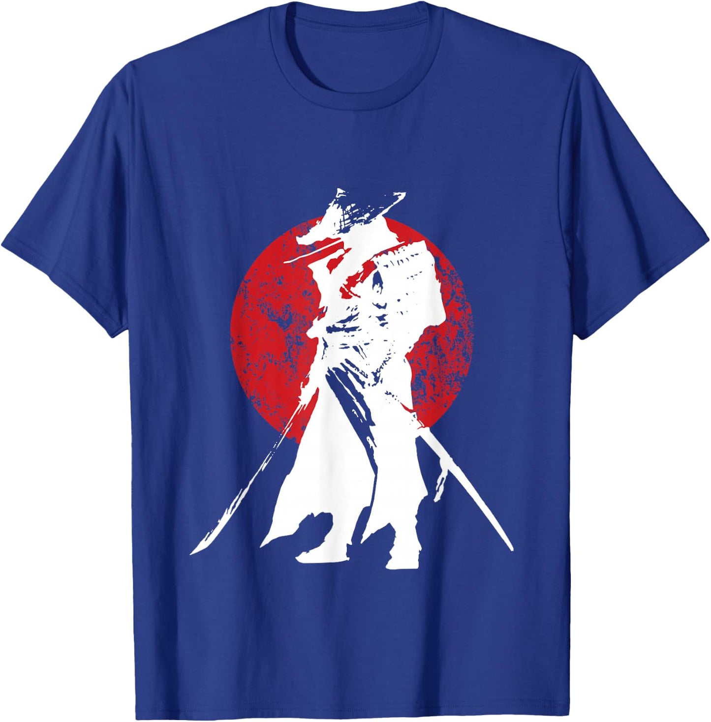 Vintage Japanese Samurai Retro Bushido Warrior Japan Sword T-Shirt - T-Shirt | Royal