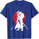 Vintage Japanese Samurai Retro Bushido Warrior Japan Sword T-Shirt - T-Shirt | Royal