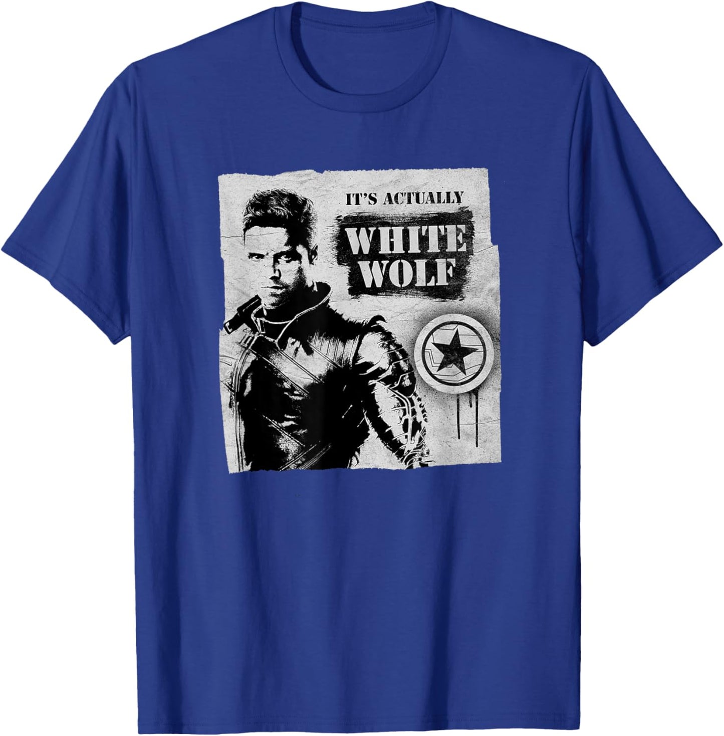 The Falcon and the Winter Soldier Bucky Barnes White Wolf T-Shirt - T-Shirt | Royal