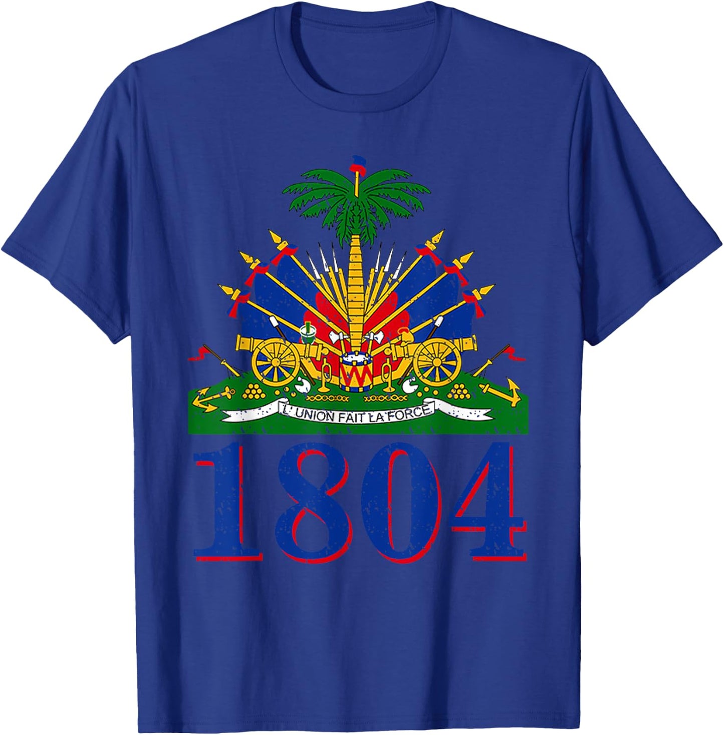 1804 Shirt | Cute Haiti Year Of Independence Gift T-Shirt - T-Shirt | Royal