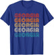 Georgia State Country Retro Vintage Women Youth T-Shirt - T-Shirt | Royal